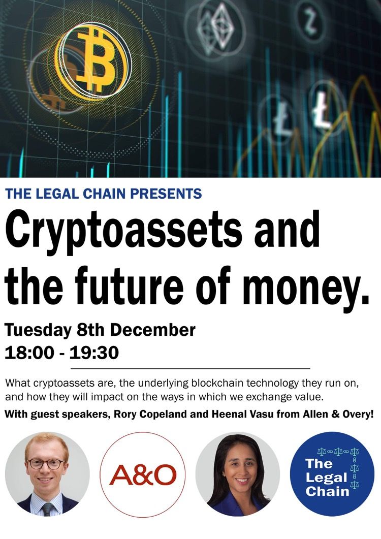 Cryptoassets and the future of money, with Allen & Overy