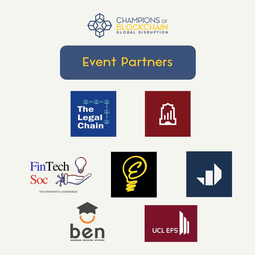 Champions of Blockchain event partners